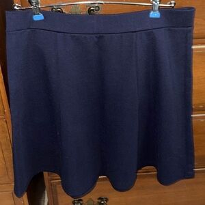 LOFT Deep Blue Skater Skirt